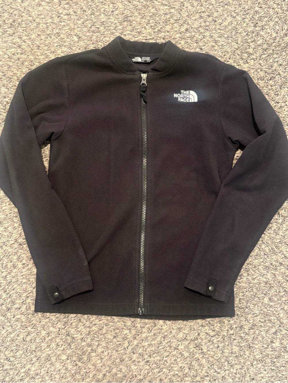 The North Face Kids Glacier Black Full-Zip Jacket